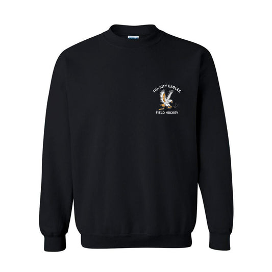 Black Crewneck - Crest Logo