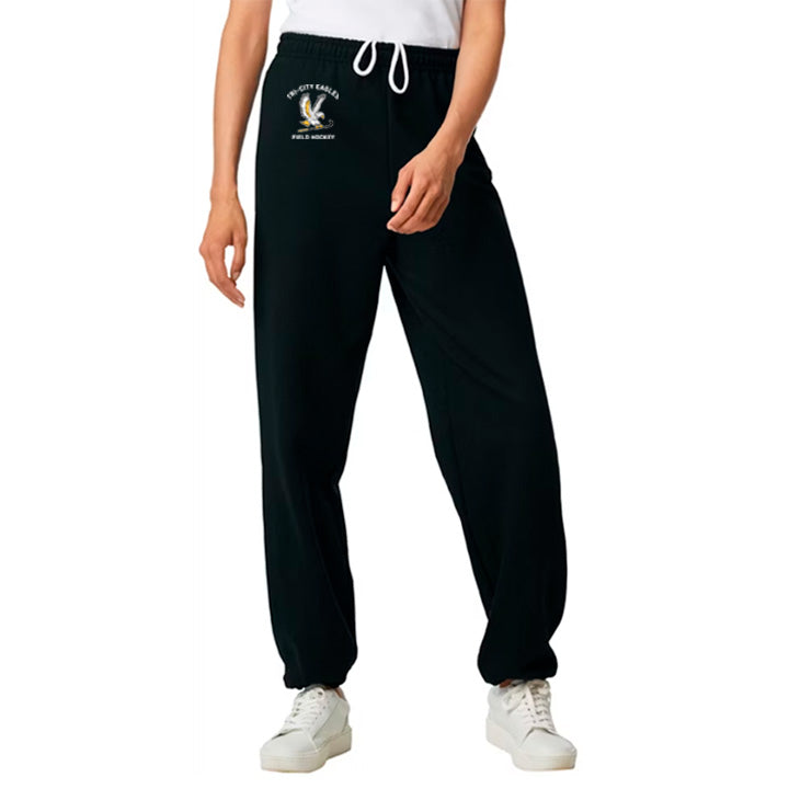 Black Sweatpants - Elastic Bottom