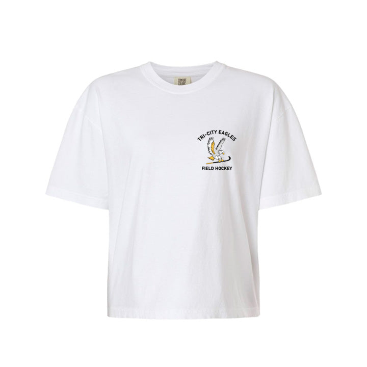 Short White T-Shirt - Crest Logo