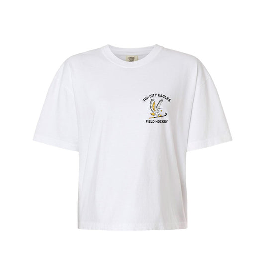 Short White T-Shirt - Crest Logo