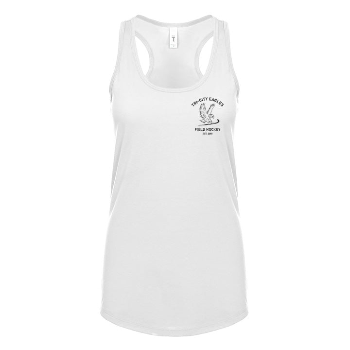 Racerback White Top - Crest Logo Vintage