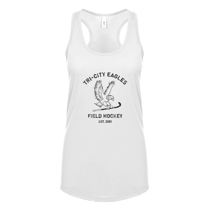 Racerback White Top - Front Logo Vintage