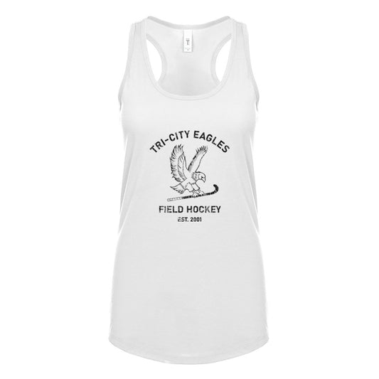 Racerback White Top - Front Logo Vintage