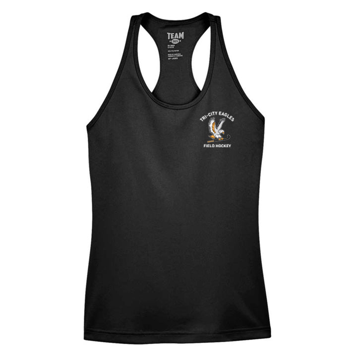 Racerback Black - Performance - Crest Logo
