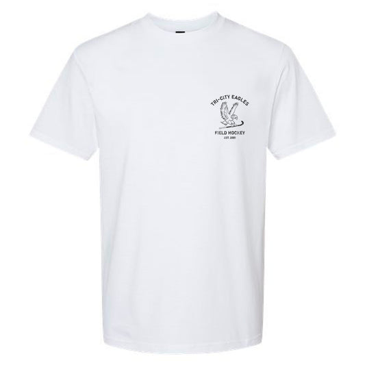 White T-Shirt - Crest Logo Vintage